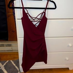 maroon homecoming dress!